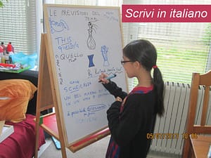 Italina lesson in Bristol. Marinella student